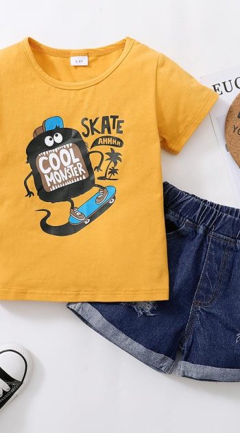 Alternative view of Set tricou si pantaloni Skate
