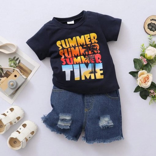Set tricou si pantaloni Summer Time - imagine 2
