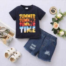 Set tricou si pantaloni Summer Time