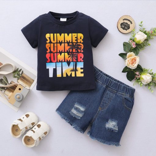 Set tricou si pantaloni Summer Time