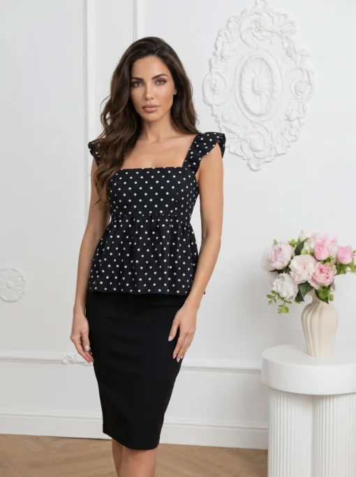 top-elegant-cu-buline-si-bretele-cu-volane