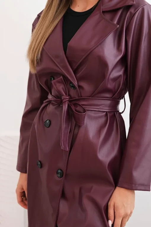trench-burgundy-din-piele-ecologica-cu-cordon