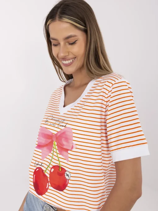tricou-alb-cu-dungi-si-imprimeu-cu-cirese