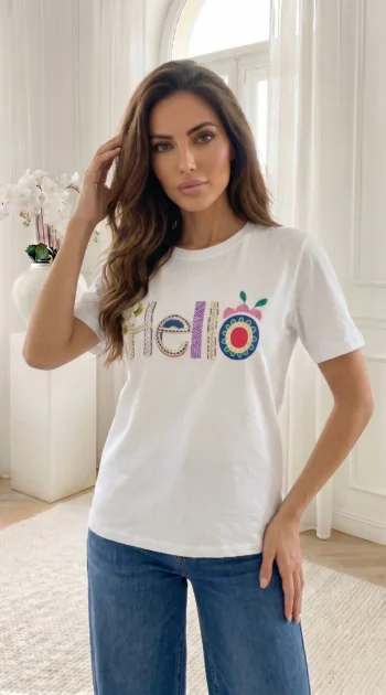 tricou-alb-din-bumbac-cu-imprimeu-in-relief-hello