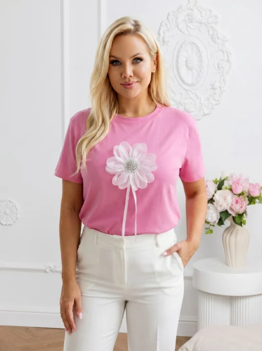 tricou-dama-cu-floare-3d-din-organza-si-perle