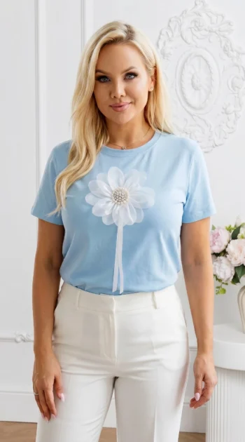 tricou-dama-cu-floare-3d-din-organza-si-perle
