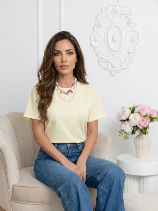 tricou-din-bumbac-cu-colier-statement-multicolor-alb