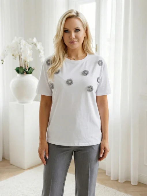 tricou-din-bumbac-cu-flori-3d-gri