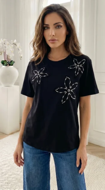 tricou-negru-din-bumbac-cu-aplicatii-florale-din-perle