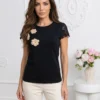 tricou-negru-elegant-cu-flori-colorate-si-maneci-din-dantela