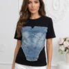 tricou-negru-modern-cu-insertie-din-denim-tip-corset