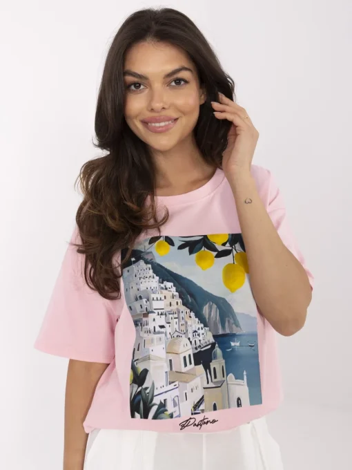 tricou-roz-cu-imprimeu-amalfi-si-lamai